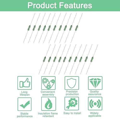Miniatura 10 de Fielect Fusible Pico 125V 0.125A Fusible de golpe rápido Tipo de resistencia Sin fusible de recuperación automática para comunicación de