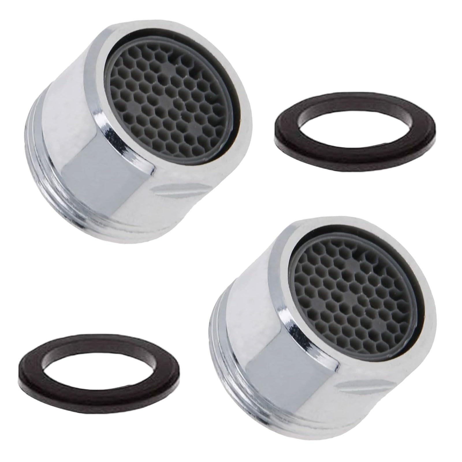 2 Pack M24 Tap Aerators, Faucet Filter Replacement Insert, Tap Spout Aerator with Gasket, Water Saver Tap Filter Nozzle for Kitchen Bathroom Sink