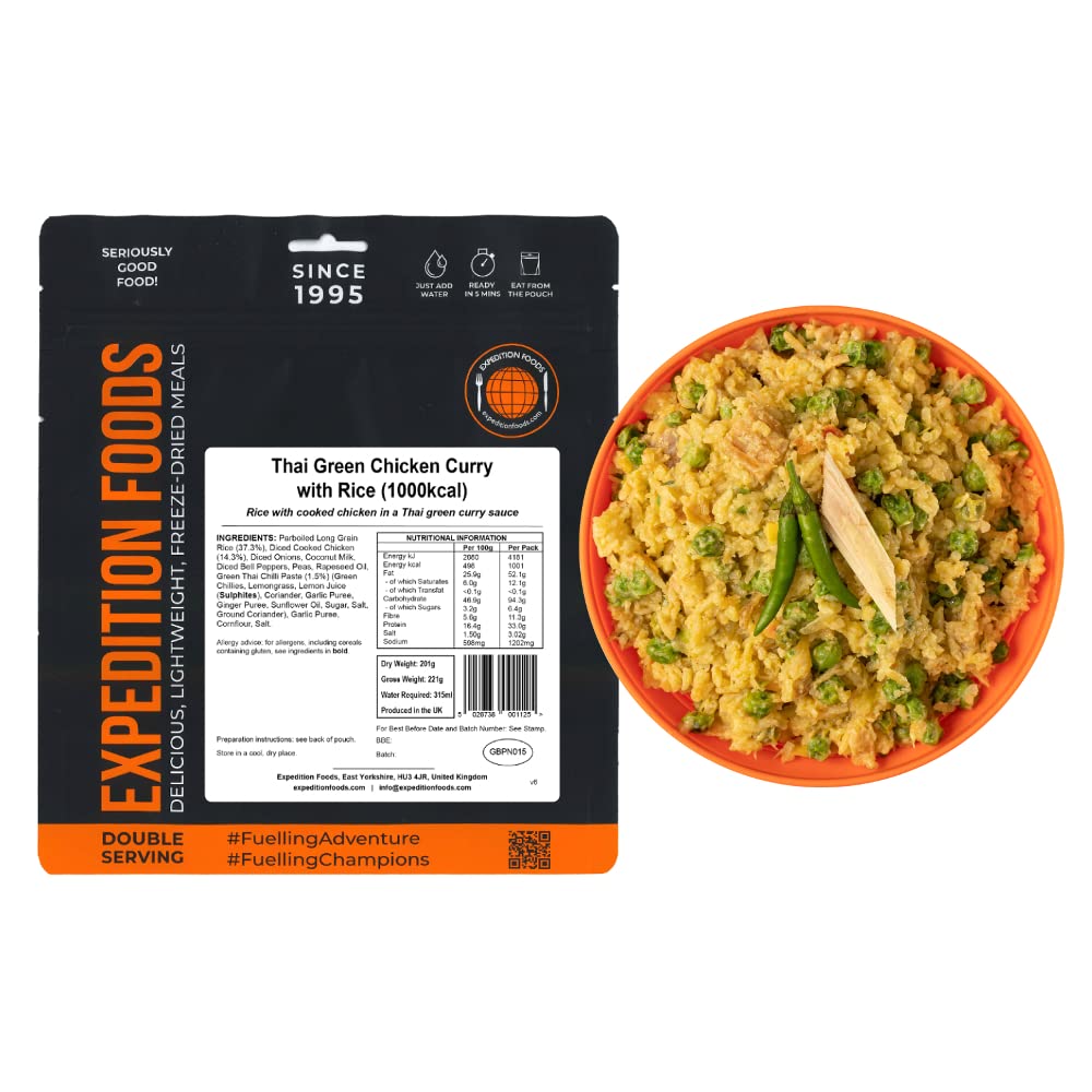 Thai Green Chicken Curry with Rice (1000kcal) -