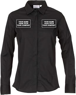 Chef Works Custom Embroidered Womens Shelby Zip Front Shirt