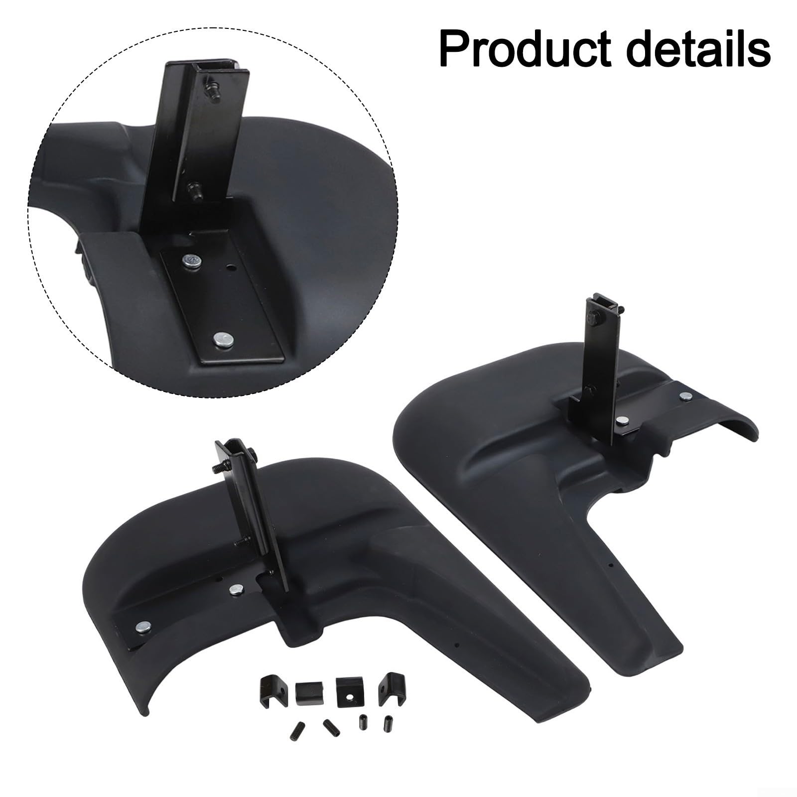 Schmutzfänger vorne schwarz für Fiat Ducato, Boxer & Relais Vans (2006) - Heavy Duty ABS Kotflügelschutz, 2-teiliges Set, OEM 50901517