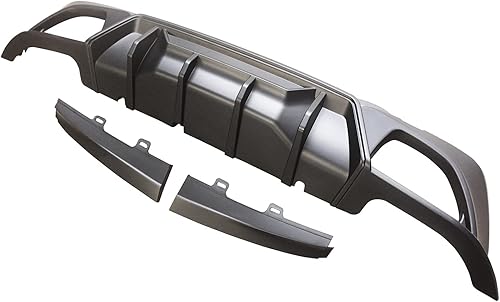 Miniatura 5 de NINTE Difusor compatible con BMW Serie 3 G20 M Sport 2019-2022, borde divisor inferior trasero pintado negro mate