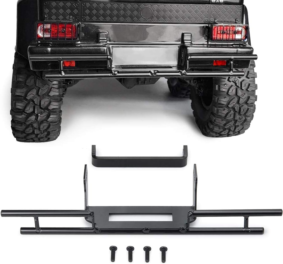 RCLions Metal Rear Bumper Protection Bar for TRX6 6x6 G63 G500 1/10 RC Crawler Car Upgrades