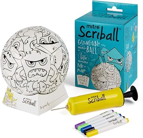 mitre Scriball Ooodles, mini fútbol personalizable, regalo ideal para todas las ocasiones, talla única