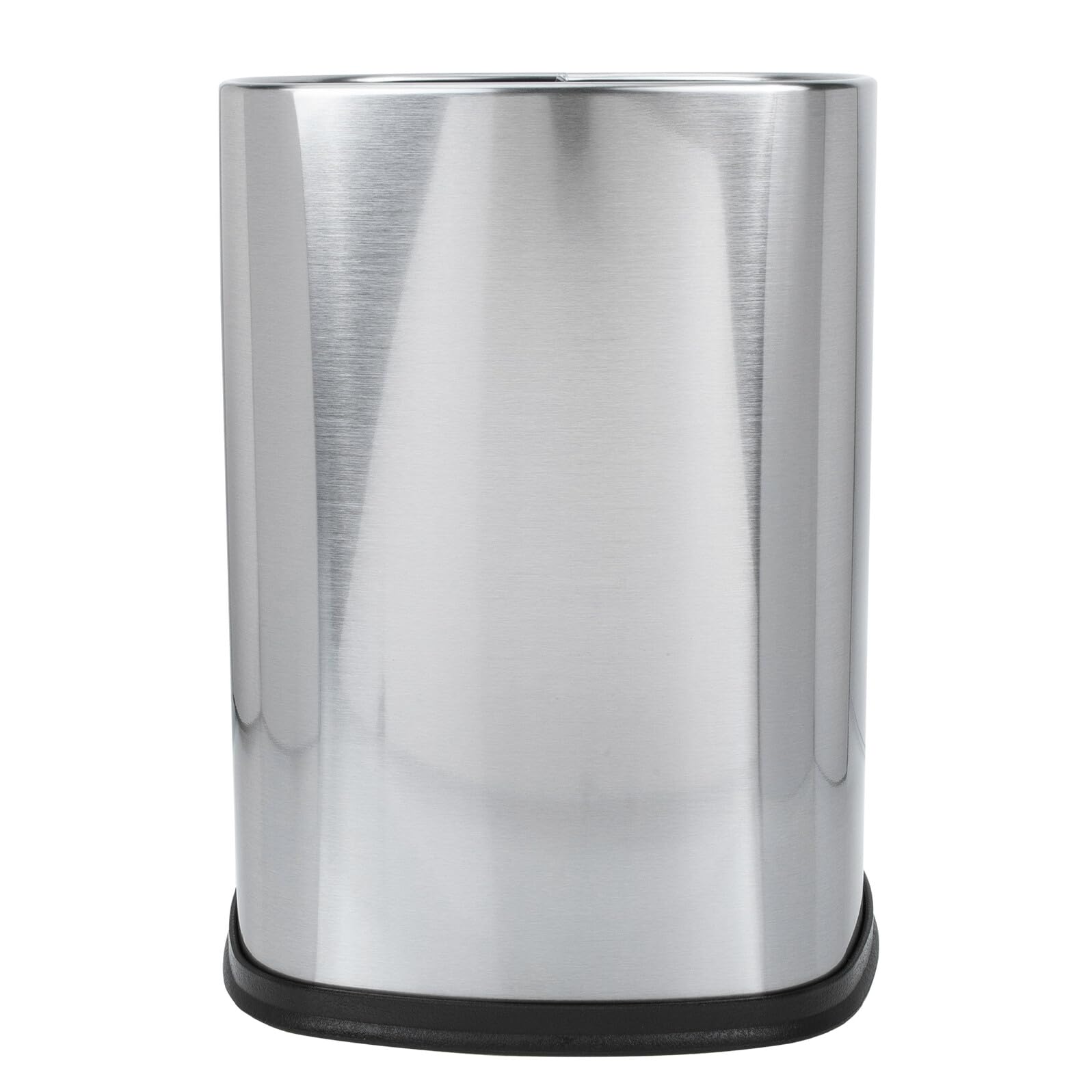 Stainless Steel Wastebasket Square Lidless Trash Bin for Kitchen Bathroom Office Modern Style Lightweight Garbage Can Easy to Clean and Move