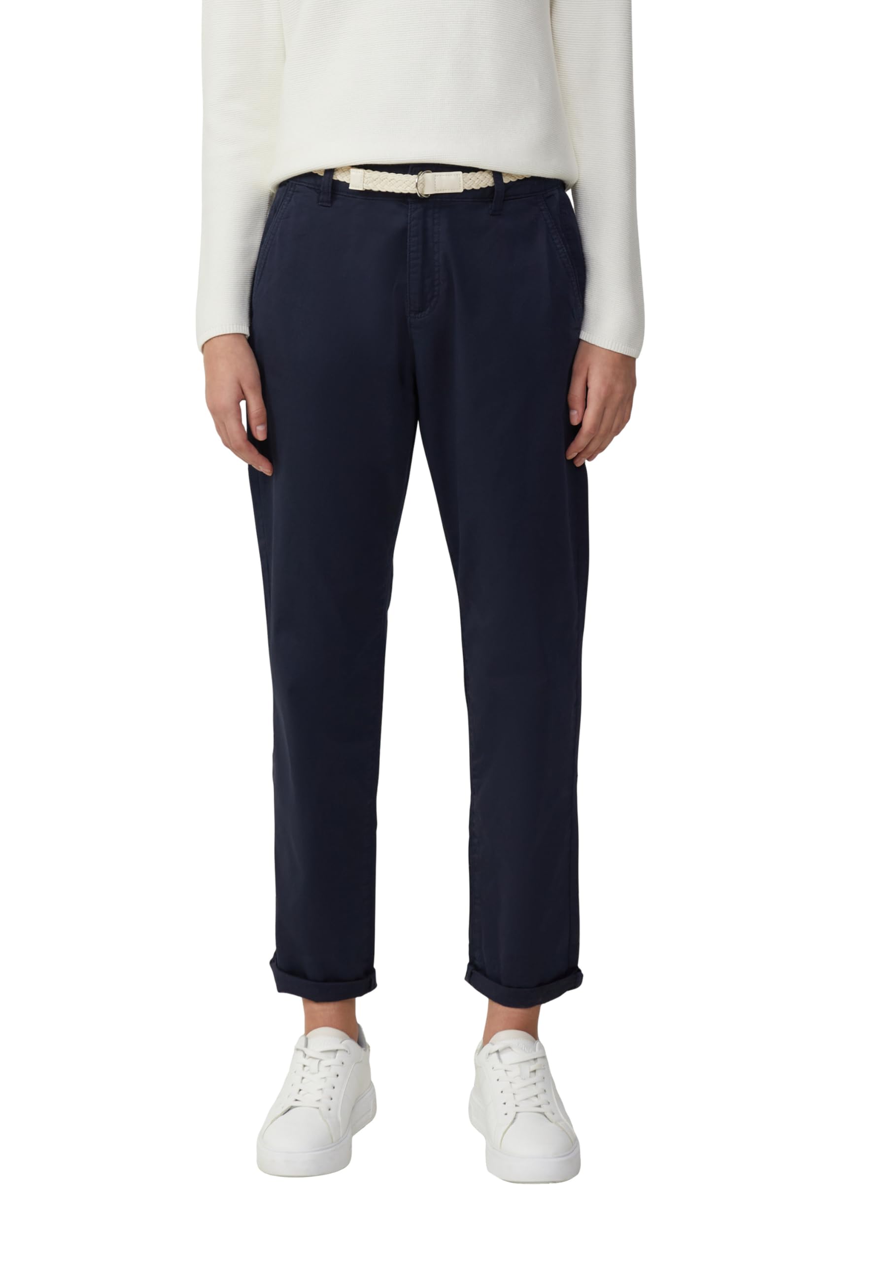 s.Oliver Women's Chino with Belt, Navy, 14