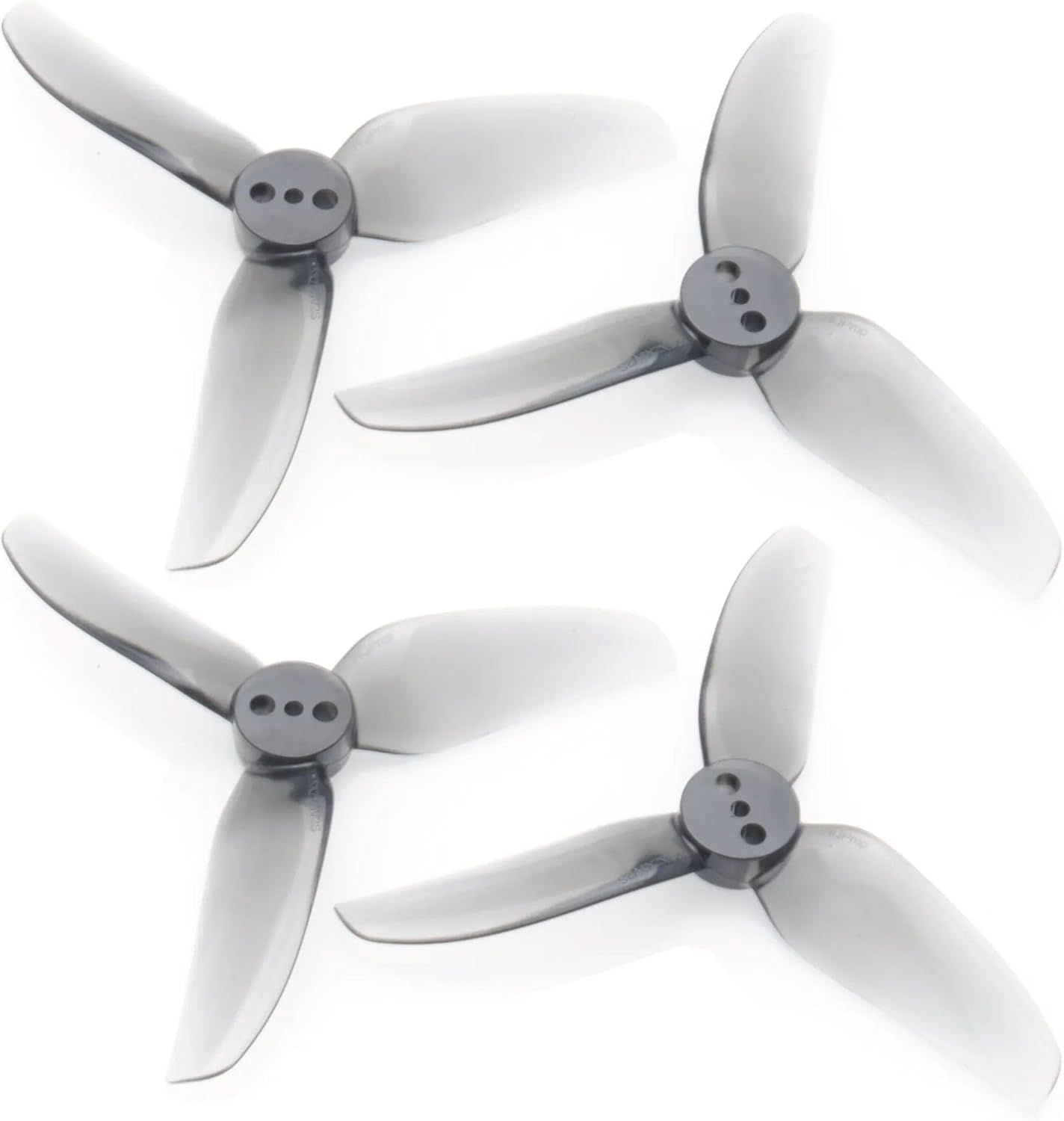 8pcs HQProp T2.5X2X3V2S 2.5 Inch 3-Blade T-Mount Propeller Set (4X CW / 4X CCW) Poly Carbonate (Blue)