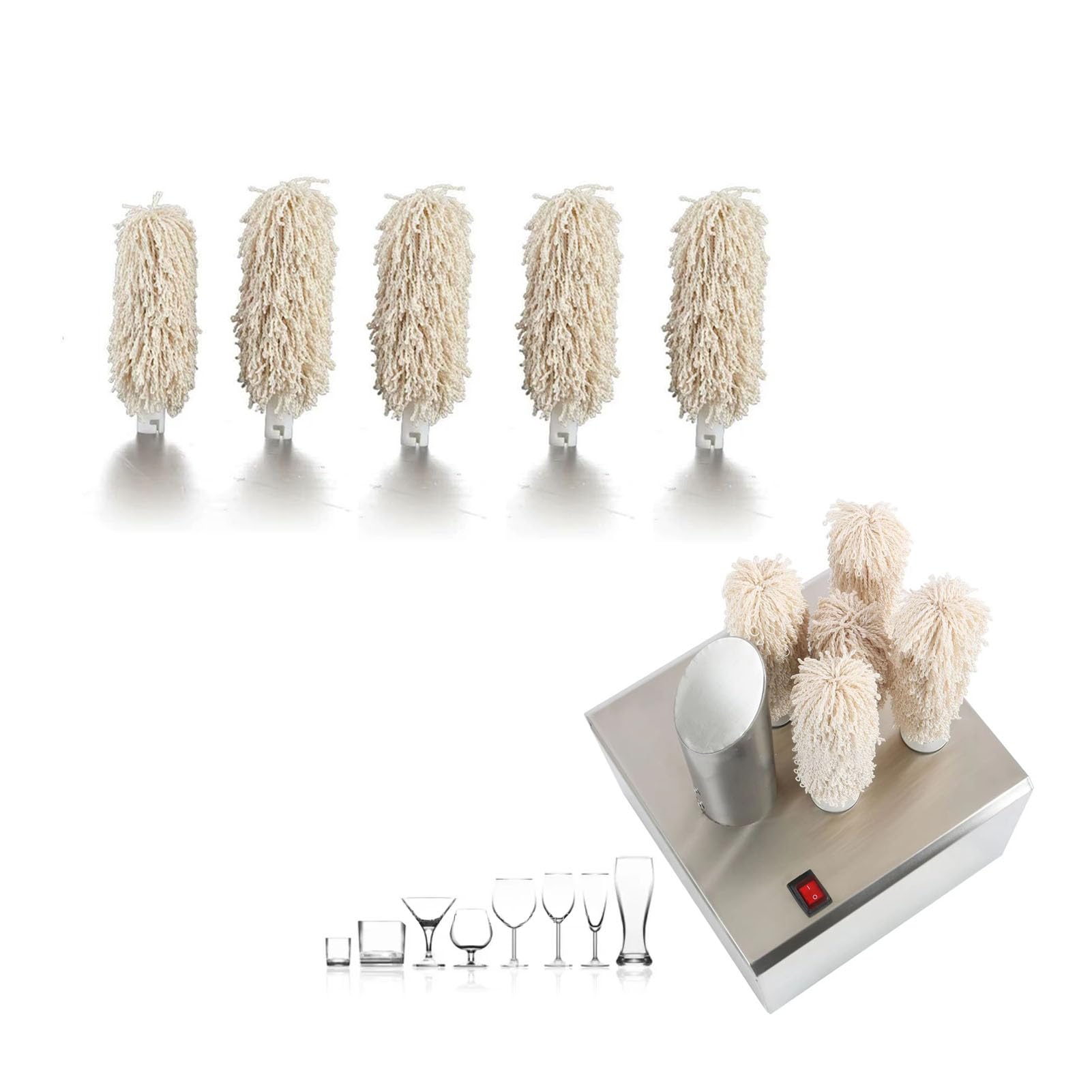 Brosses pour polisseuse à verres à vin indispensables pour briller lors de vos réceptions