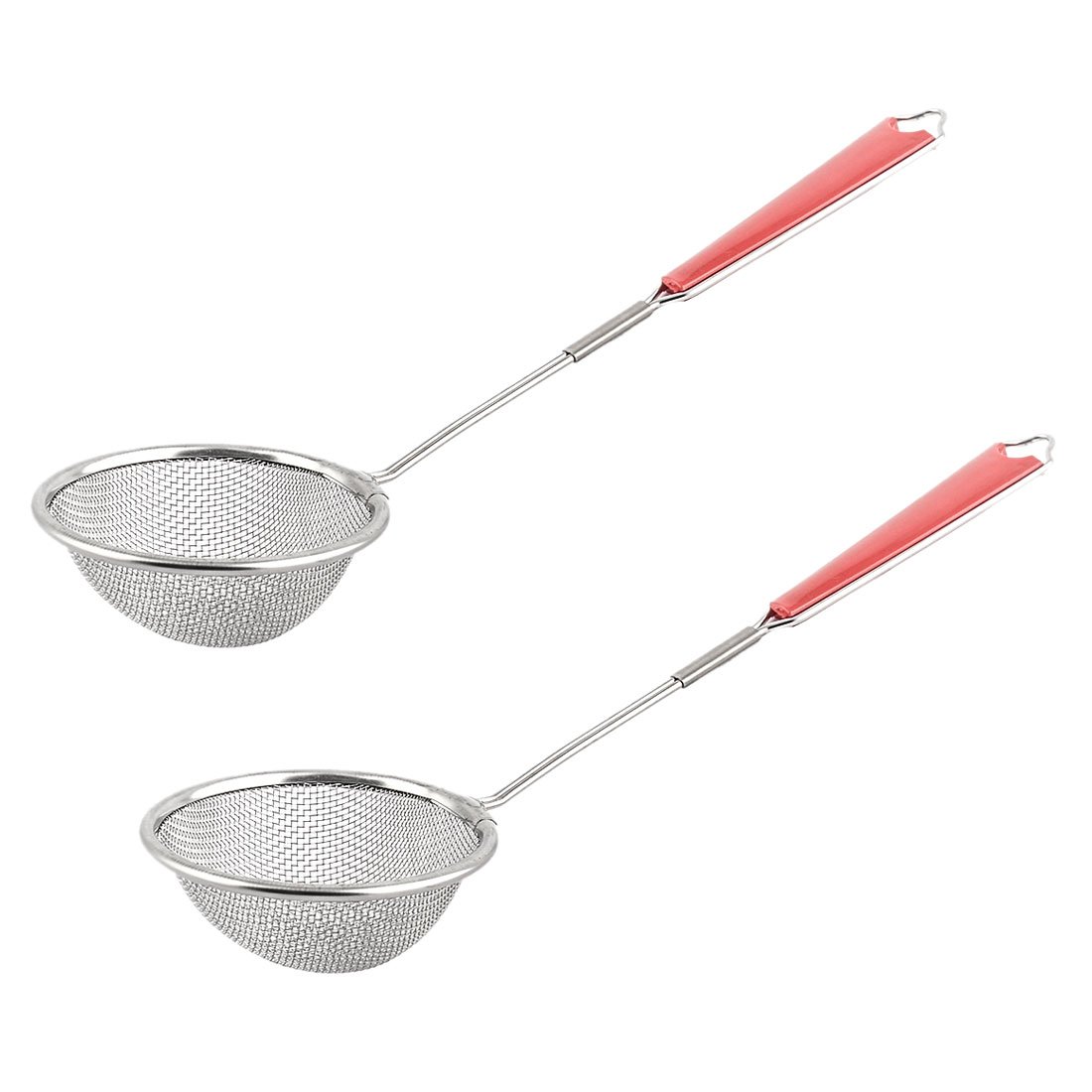 Metal Kitchenware Round Food Dumpling Holder Perforated Ladle 2 Pcs Silver Tone (id: 807 024 aca 883 71e
