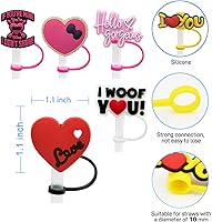 Vista 71 de Straw Cover Cap for Stanley Cup,Straw Topper Compatible for 30&40 Oz Tumbler with Handle,10mm 0.4in Dust-Proof Reusable Straw Tips Lids,Straw Tip