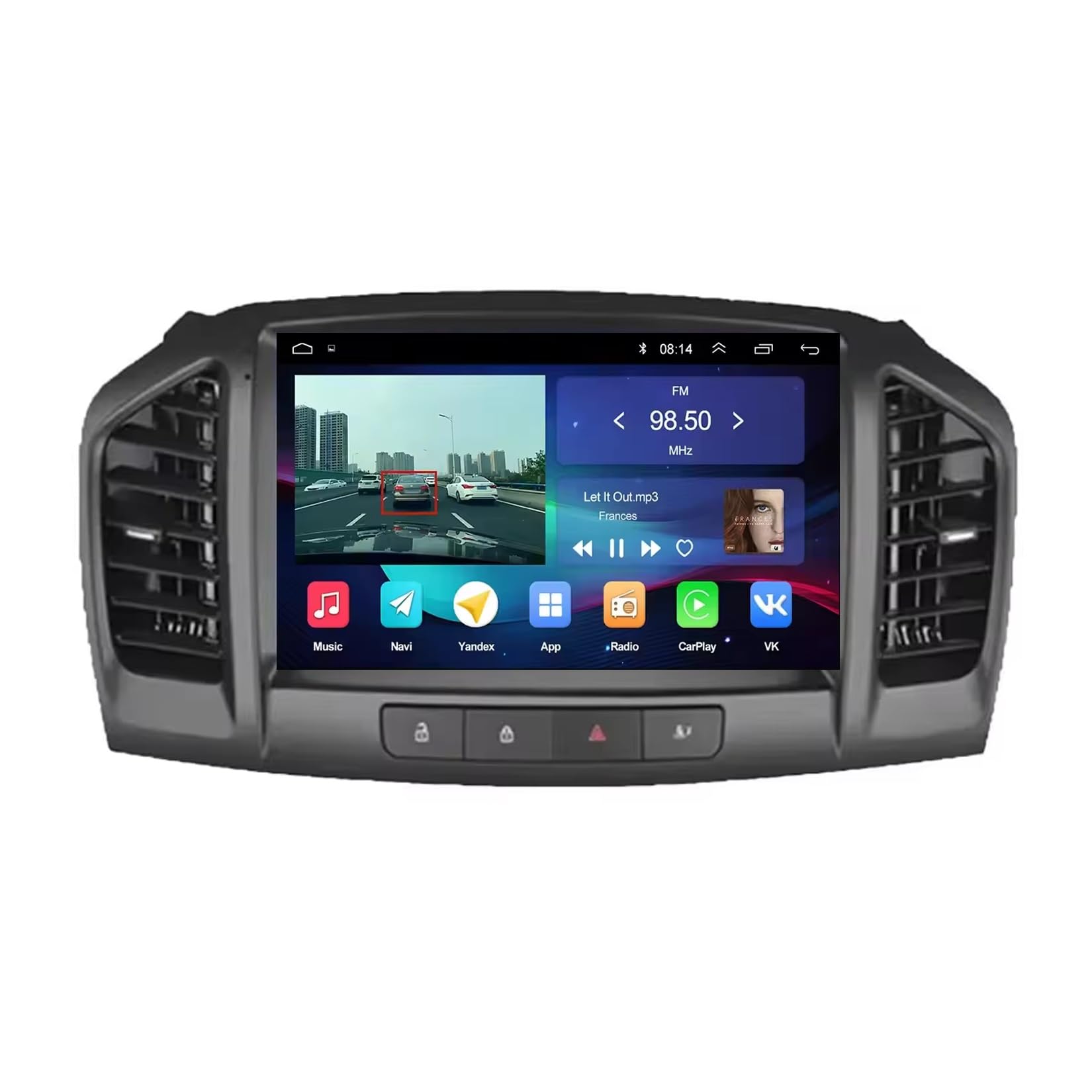 Estéreo de Automóvil para Opel Insignia 2008-2012 HD Pantalla Táctil+Llamadas Manos Libres Bluetooth+WiFi, Navegador GPS/Mandos Volantes, 8 Nuclear 8G+256G