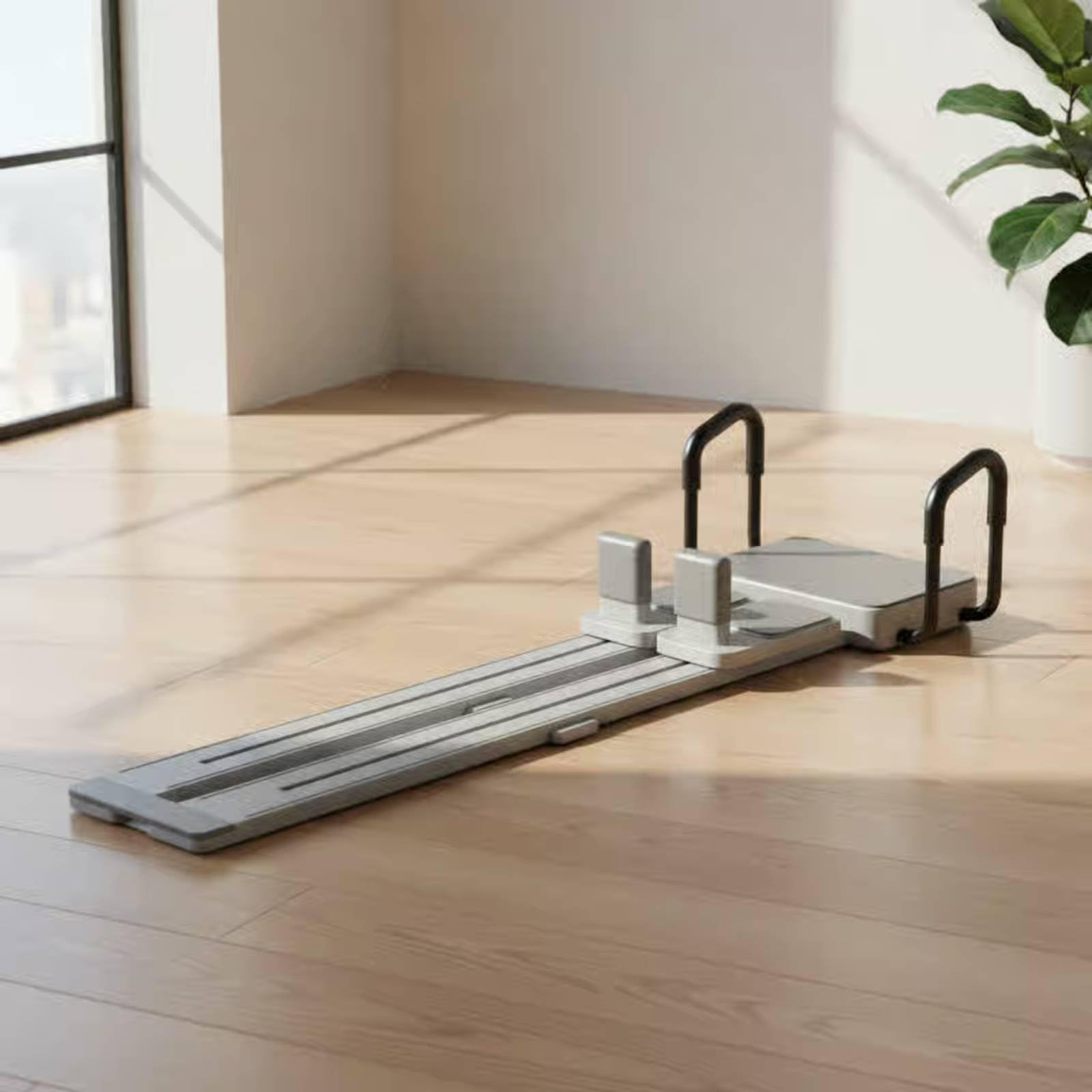 Cama Reformer de Pilates Uso en Casa Reformer de Pilates Antideslizante Máquina Entrenamiento Cuerpo Completo para Hogar