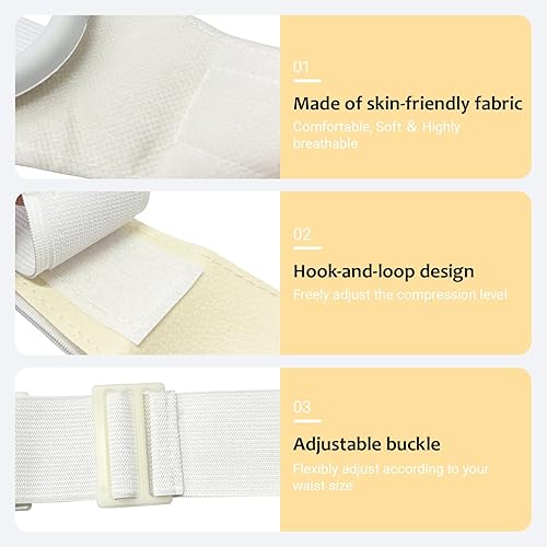 Miniatura 5 de EDWERD Cinturón de apoyo para ostomía - Banda protectora de estoma para cuidado posoperatorio de ileostomía abdominal y colostomía, 39 pulgadas