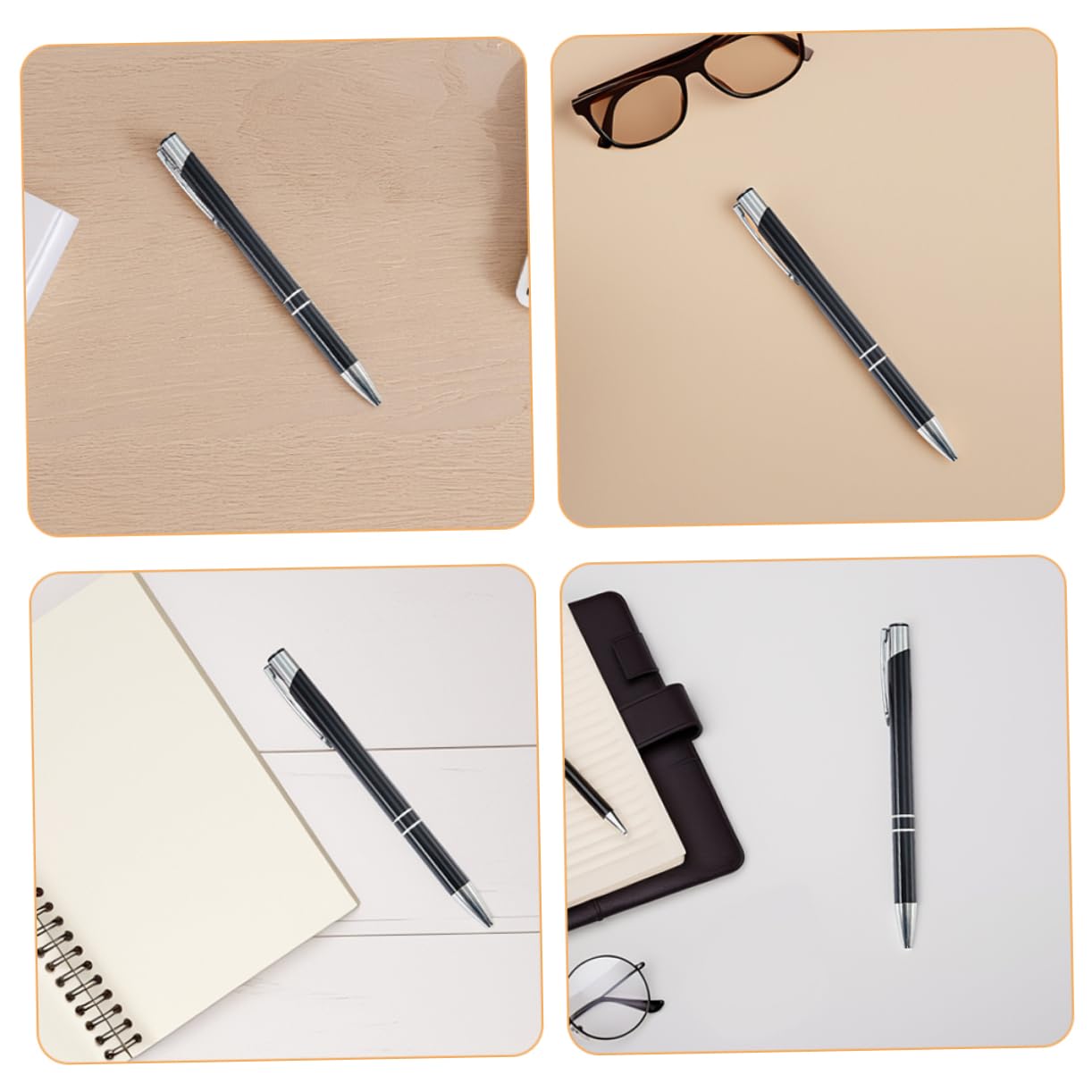48pezzi Penne Sfera Metallo Per Ufficio e Scuola Design Elegante e Resistente Scrittura Per Insegnanti e Studenti Forniture Ufficio Per Adulti e Donne
