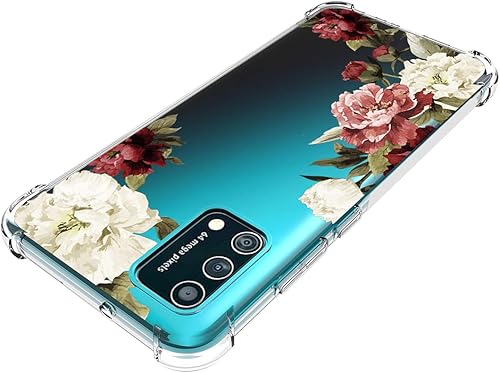 Miniatura 6 de Funda para Galaxy A02S, Samsung A02S Funda transparente para niñas y mujeres, TPU suave a prueba de golpes, funda protectora transparente para