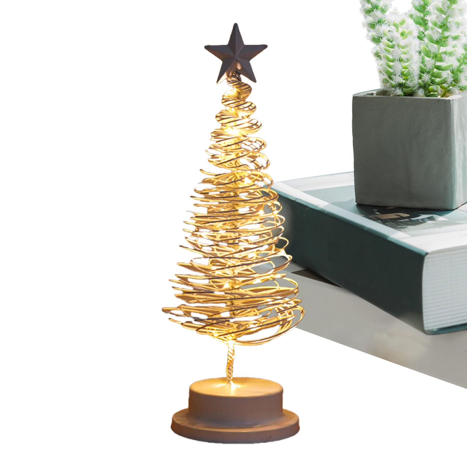 Árbol de Navidad LED y luz nocturna de mesa para decoración del hogar