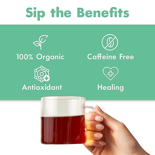 Miniatura 4 de Big Heart Tea Co Bolsas de té  Royal Treatmint Lavender Mint  Certificado orgánico té descafeinado de hierbas ayurvédicas en cero bolsas de plástico