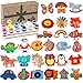 Tacobear Holz Magnet Kühlschrankmagnet zum Bemalen und Basteln Bastelset Kinder Schmetterling Einhorn Dinosaurier Holz Magnet Malset Magnet Spielzeug Geschenk für Kinder Geburtstag Weihnachten