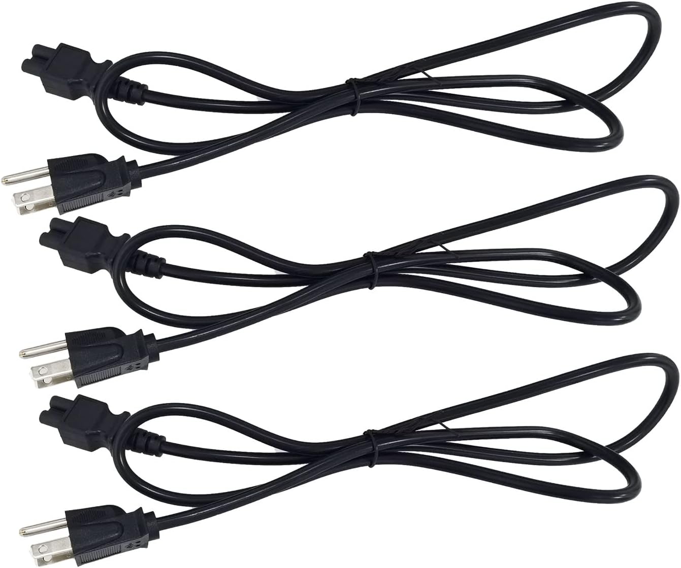 4 Feet Laptop Power Cord NEMA515P to C5,18AWG 3 Prong