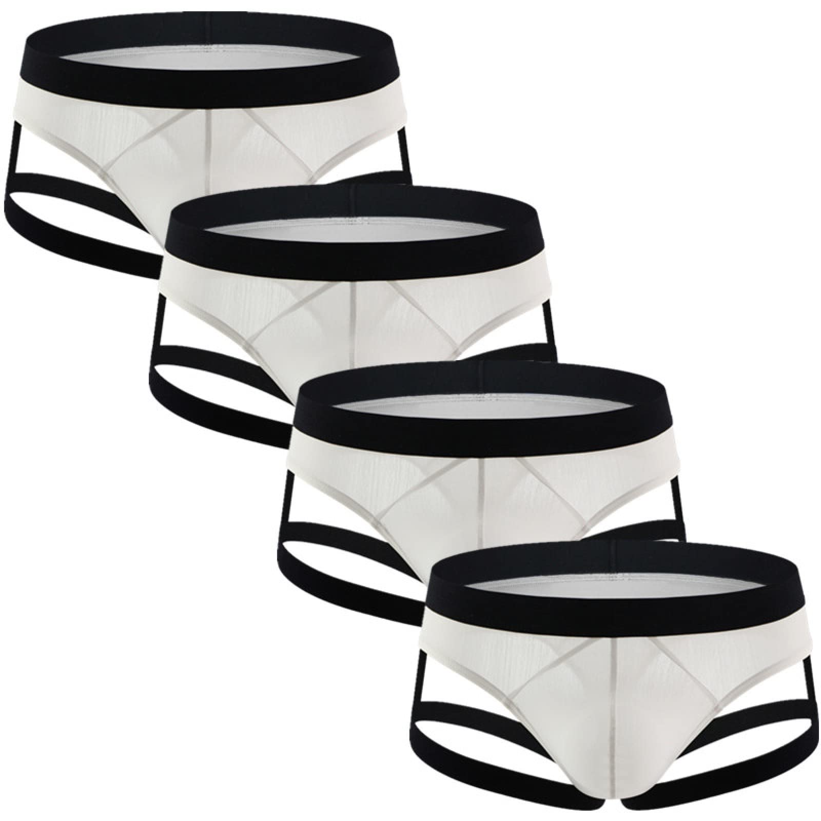 Boxershorts Herren Baumwolle 4 Teile/Los Sexy Männer Mini Boxer T Schlüpfer Ineinander Greifen Unterwäsche Microfiber Shorts