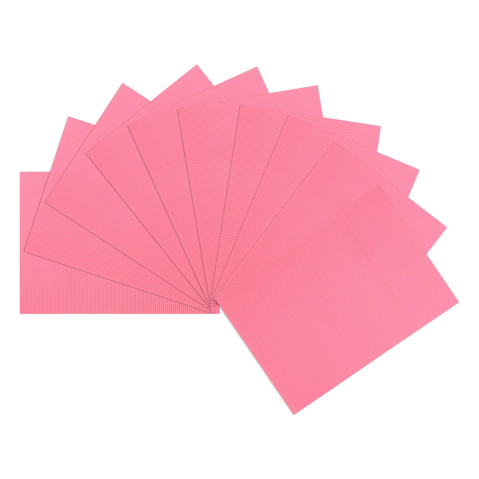 uxcell 10pcs Corrugated Cardboard Paper Sheets,Peach Color,14 inch x 10inch,for Craft and DIY Projects