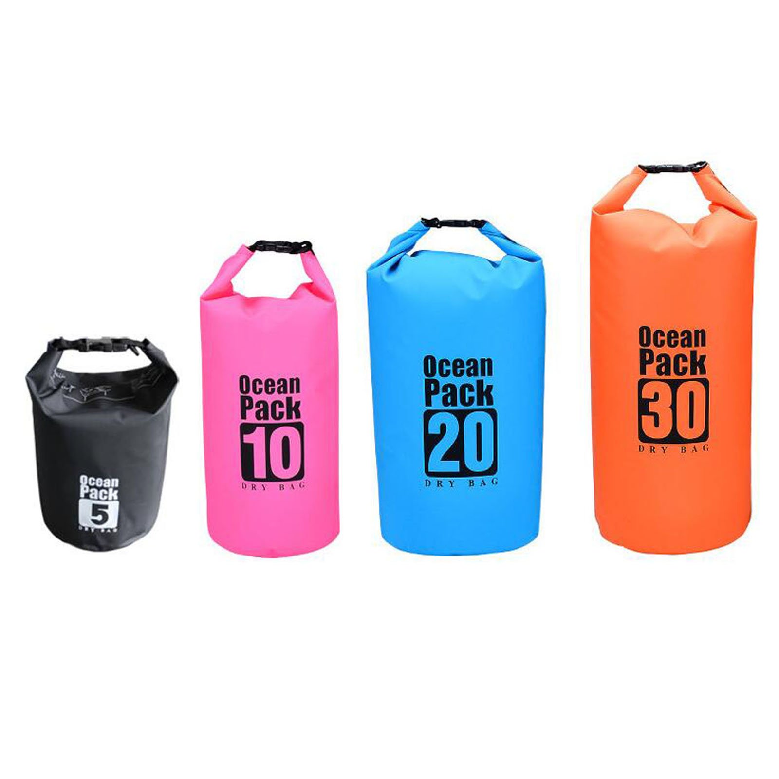 New Outdoor Sport Waterproof Dry Bag Swimming Rafting Kayaking Sailing Canoe 2L- 30L (Orange, 15L)