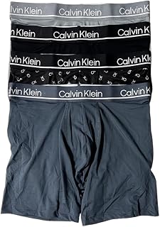 [カルバンクライン] ck ボクサーパンツ ボクサーブリーフ マイクロファイバー 4枚セット アンダーウェア メンズ 男性用 下着 NP2756O [並行輸入品]