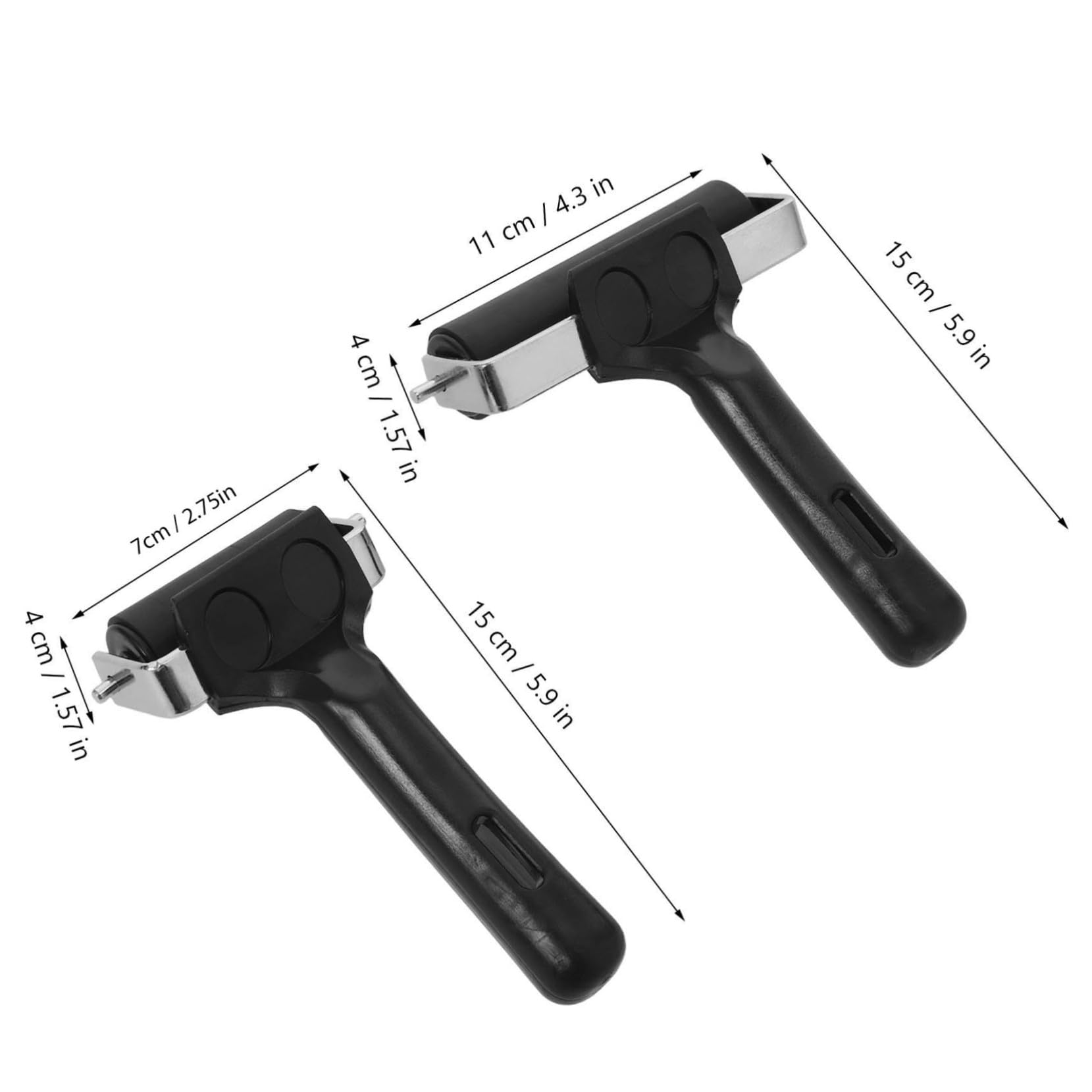 VILLCASE 2pcs Craft Roller Tool Art Craft Roller for Printmaking Hand Rubber Stamping Tool Printmaking Glue for Woodworking Stamping Woodworking Glue for Gluing Rubber