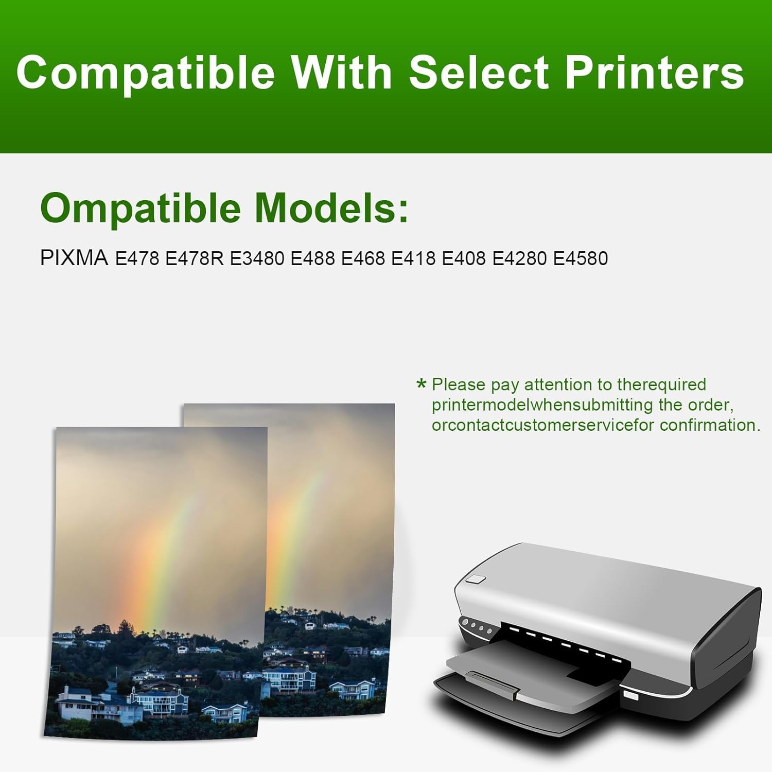 Cartucce D'inchiostro Ad Alta Resa 48XL 58XL Compatibili per 48 58 Cartucce D'inchiostro Sostituisci L'uso per Canon PIXMA E478 E478R E3480 E488 E468 E418 E408 E4280 E4580,Suits-1 Set