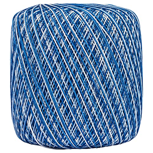 Image of Coats Crochet Aunt Lydia's Crochet, Cotton Classic Size 10, Shades of Blue