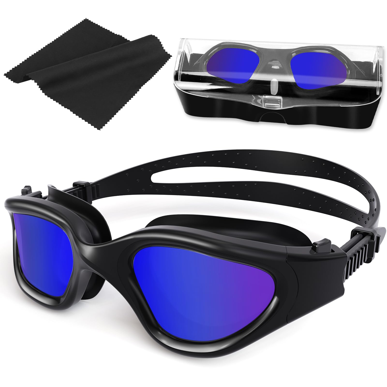 Gafas de natación polarizadas Anti-vaho Protección UV Impermeable, Gafas Natación para Hombres, Mujeres, Adultos y Adolescentes