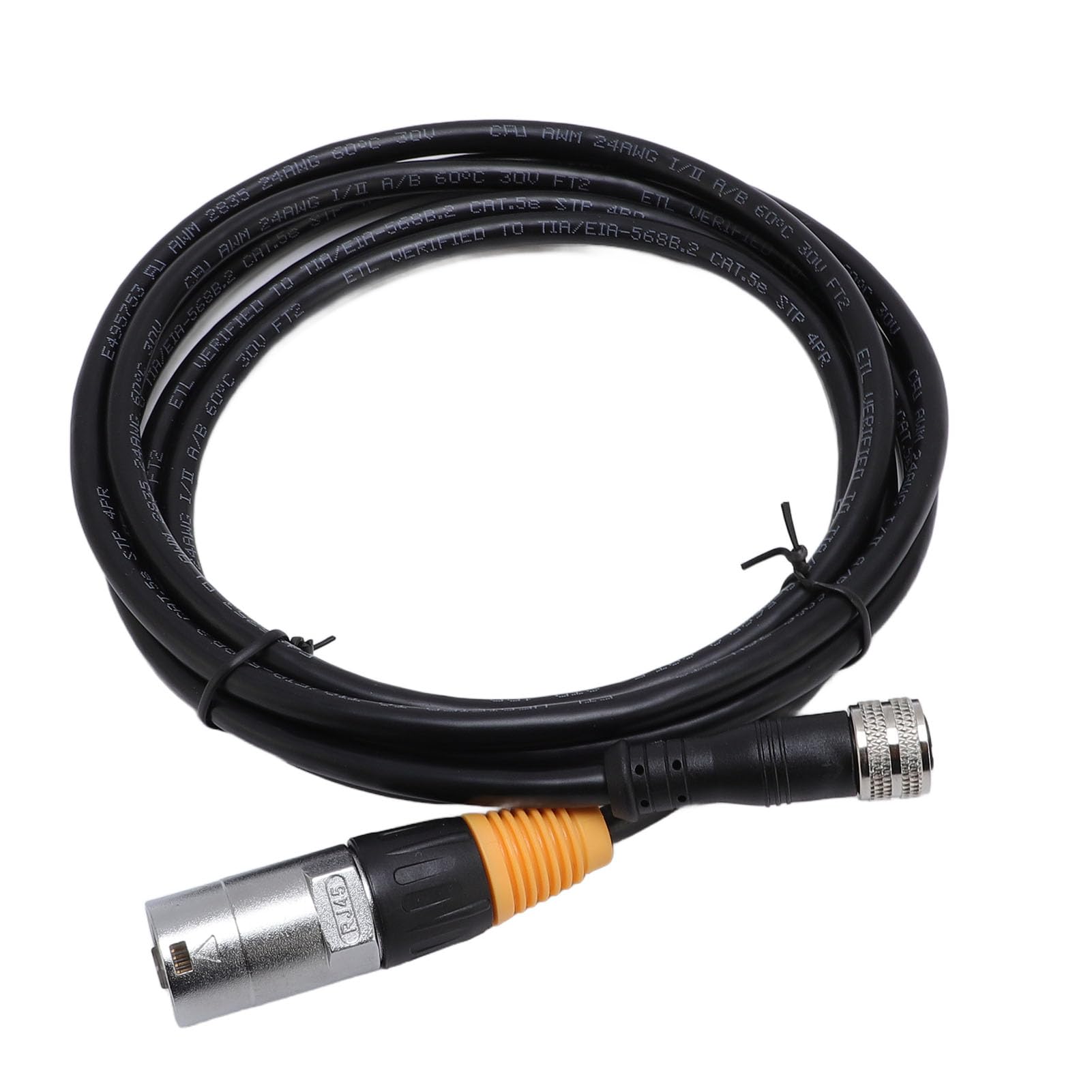 Câble Ethernet, Câble Ethernet blindé Haute Vitesse étanche IP67 pour une Utilisation Intérieure et Extérieure, Réseau blindé LAN avec Connecteur Femelle RJ45 vers M12 5P pour Routeur Modem