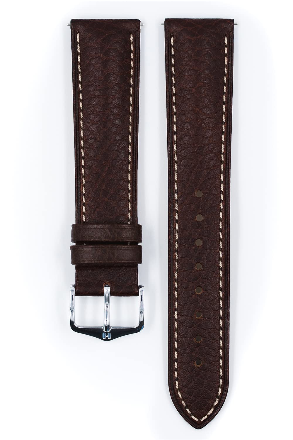 HIRSCH BOSTON L Uhrenarmband aus englischem Büffelleder - Klassisch/Elegant