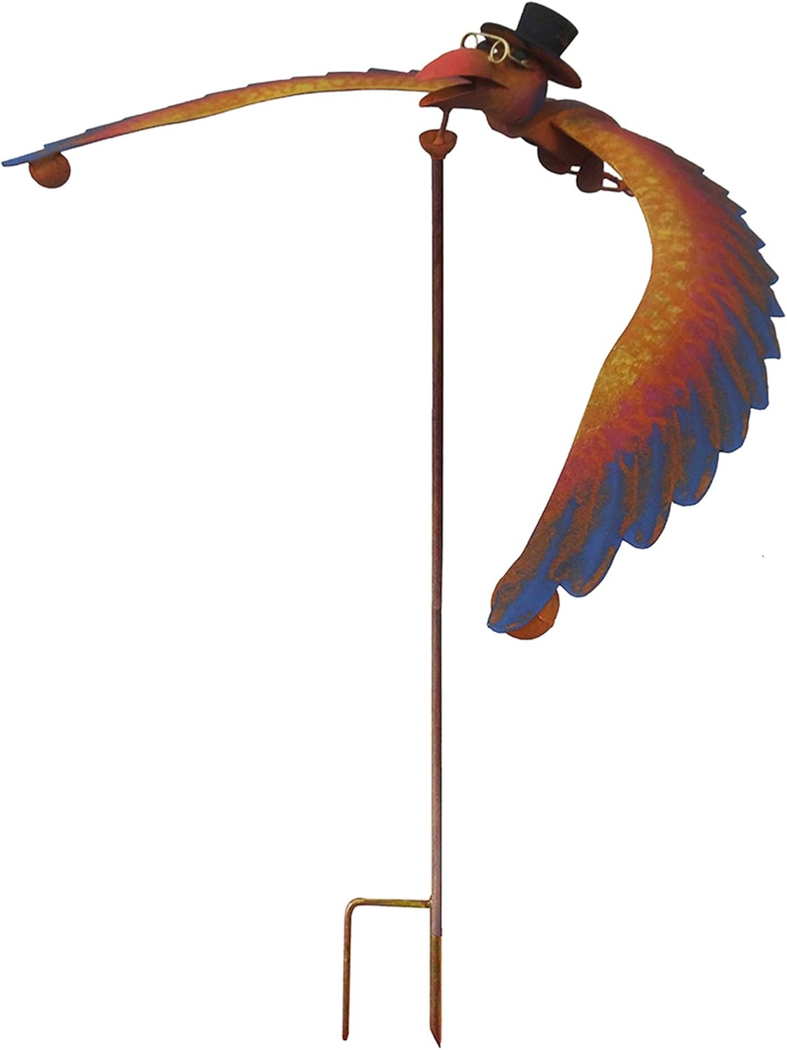 Continental Art Center Inc. CAC13651 Rustic Metal Balancing Stake, Brown