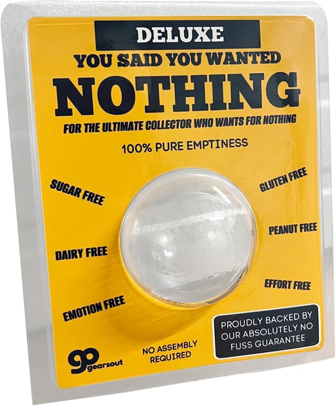 Novelty Deluxe Gift of Emptiness Hilarious Prank Box