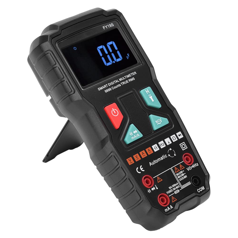 Generic Multímetro Digital de Mano de Alta Precisión para Prueba de Corriente de Voltaje CA CC, Medidor Multifuncional Portátil para Instrumentos y Laboratorios, Material ABS