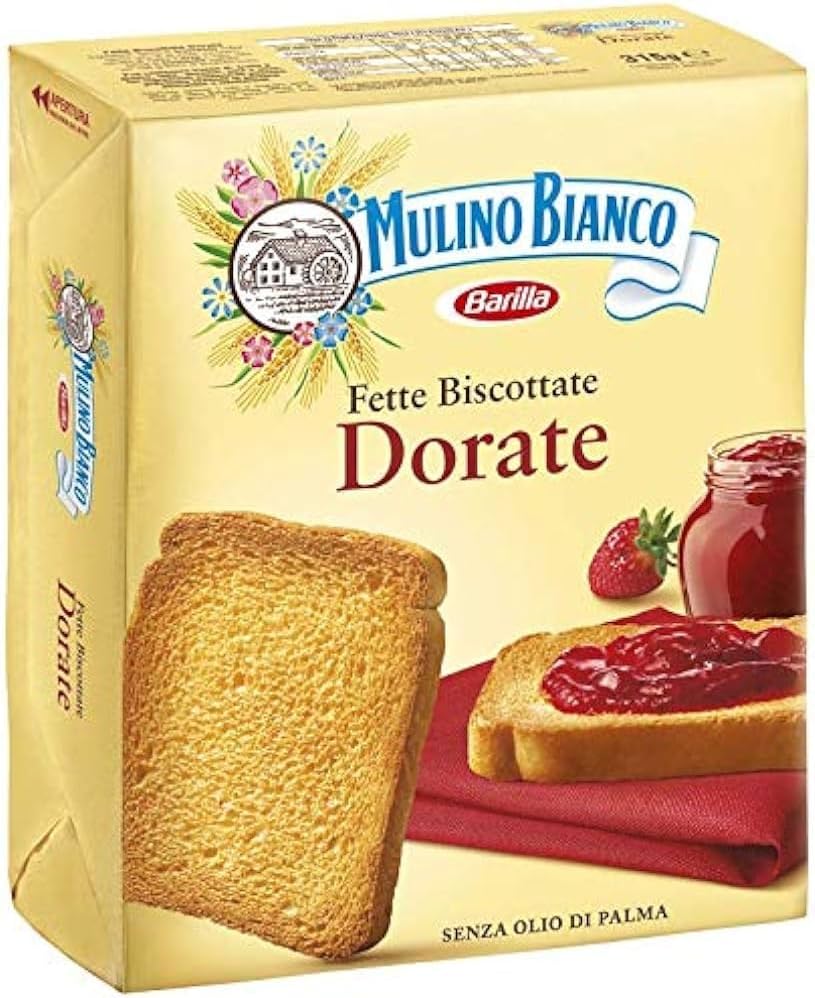 Fette Biscottate Dorate - MULINO Bianco - 315gr Pack (2)