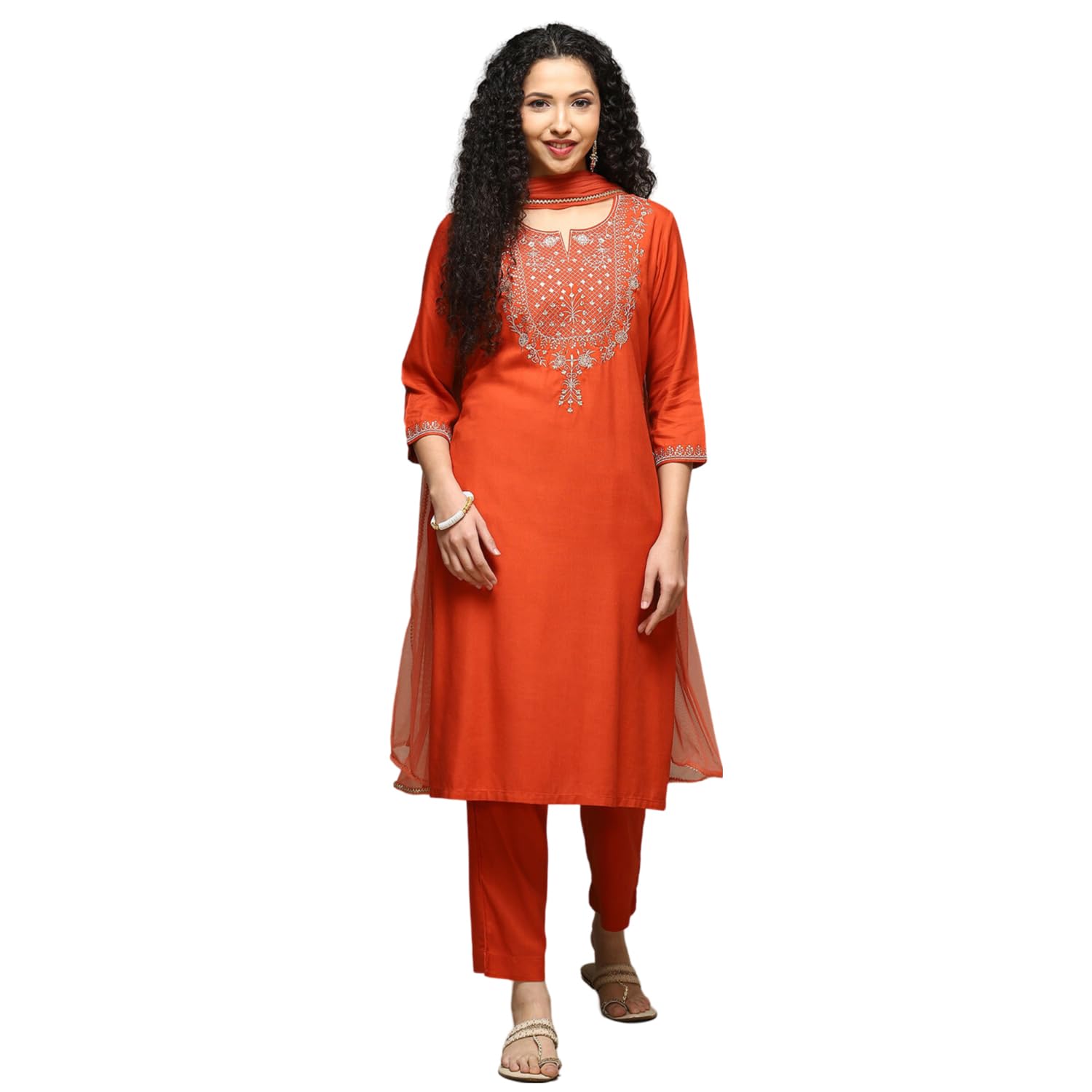 biba Women Rayon Straight Solid Suit Set-picture-22