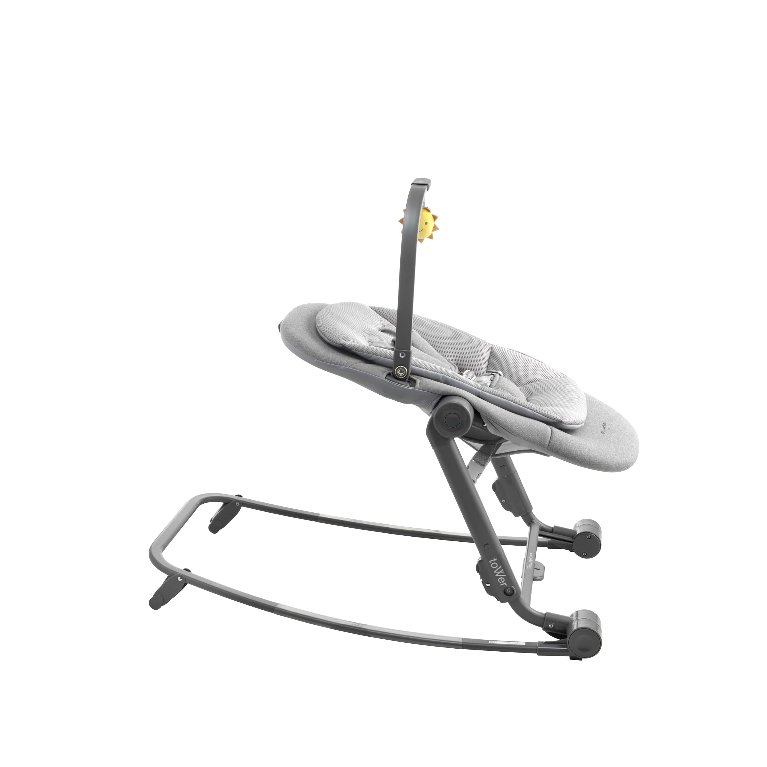 WILLIAM KENT 1733 Transat 2-en-1 Tower | de la naissance à 9kg | assise inclinée ou droite | réglable sur 5 hauteurs | harnais 5 points | assise déhoussable | arche de jeu articulé et amovible incluse