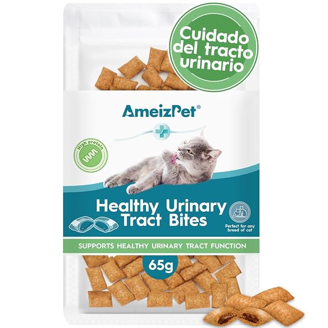 AmeizPet Galletas Urinarias para Gatos - Snacks Crujientes 65 g (2,3 oz)