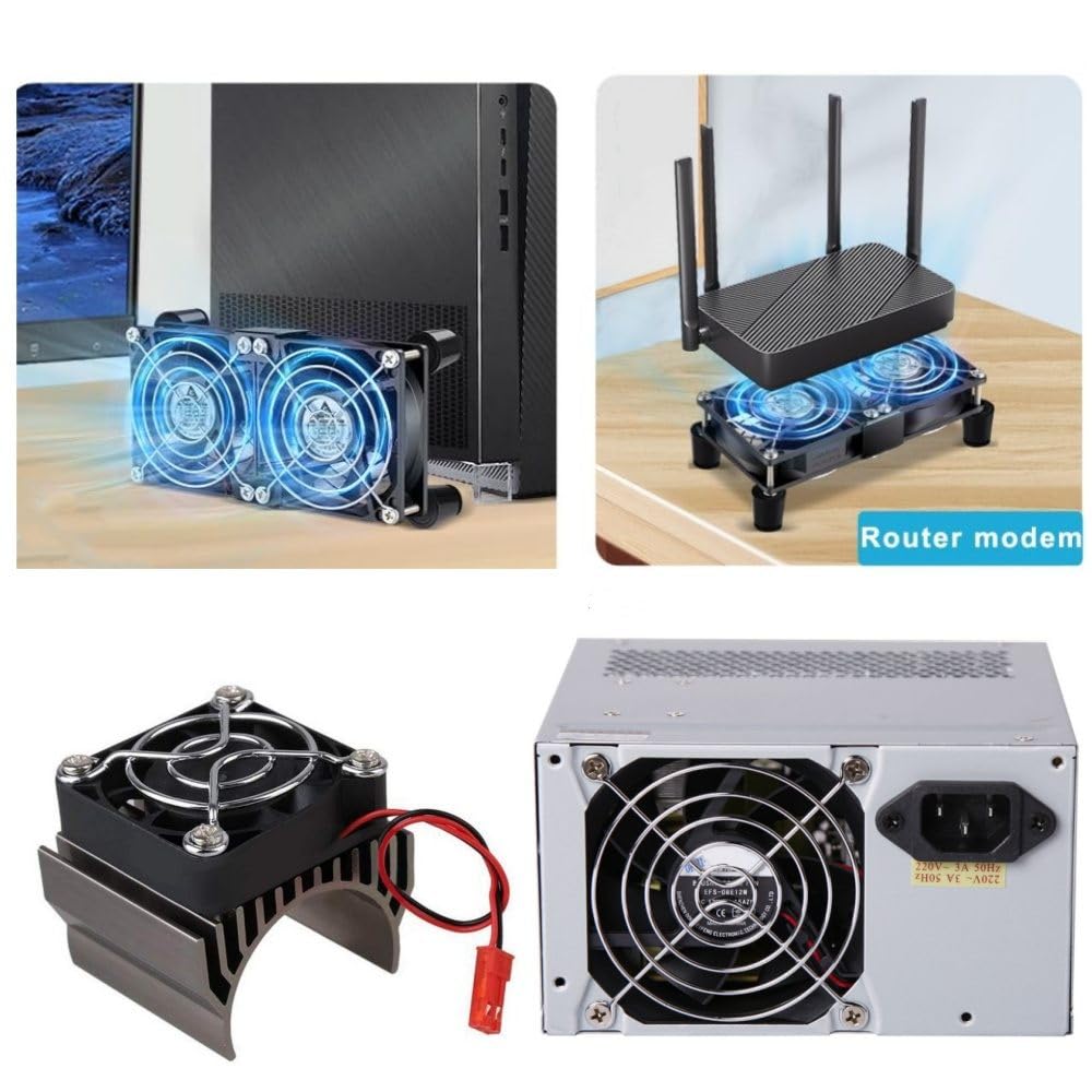 4-Pack Griglie di raffreddamento delle ventole, fatte di Acciaio inossidabile 304, griglie protettive per le ventole del caso ventole della CPU convertitore di frequenza inverter (80mm)