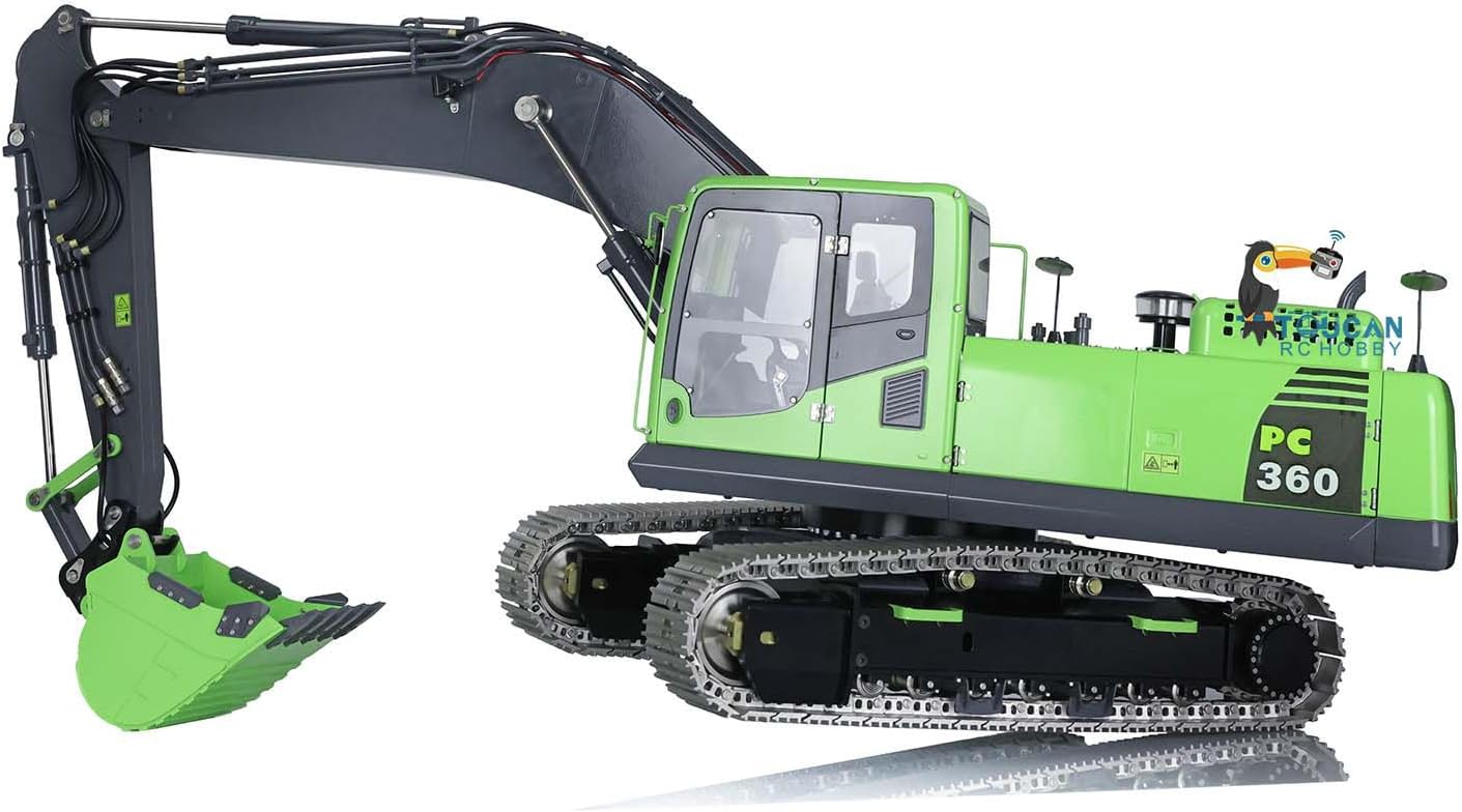 Lesu 1/14 PC360 Rc Hydraulic Excavator RTR Metal Pl18 Remote Control for Ages 18+