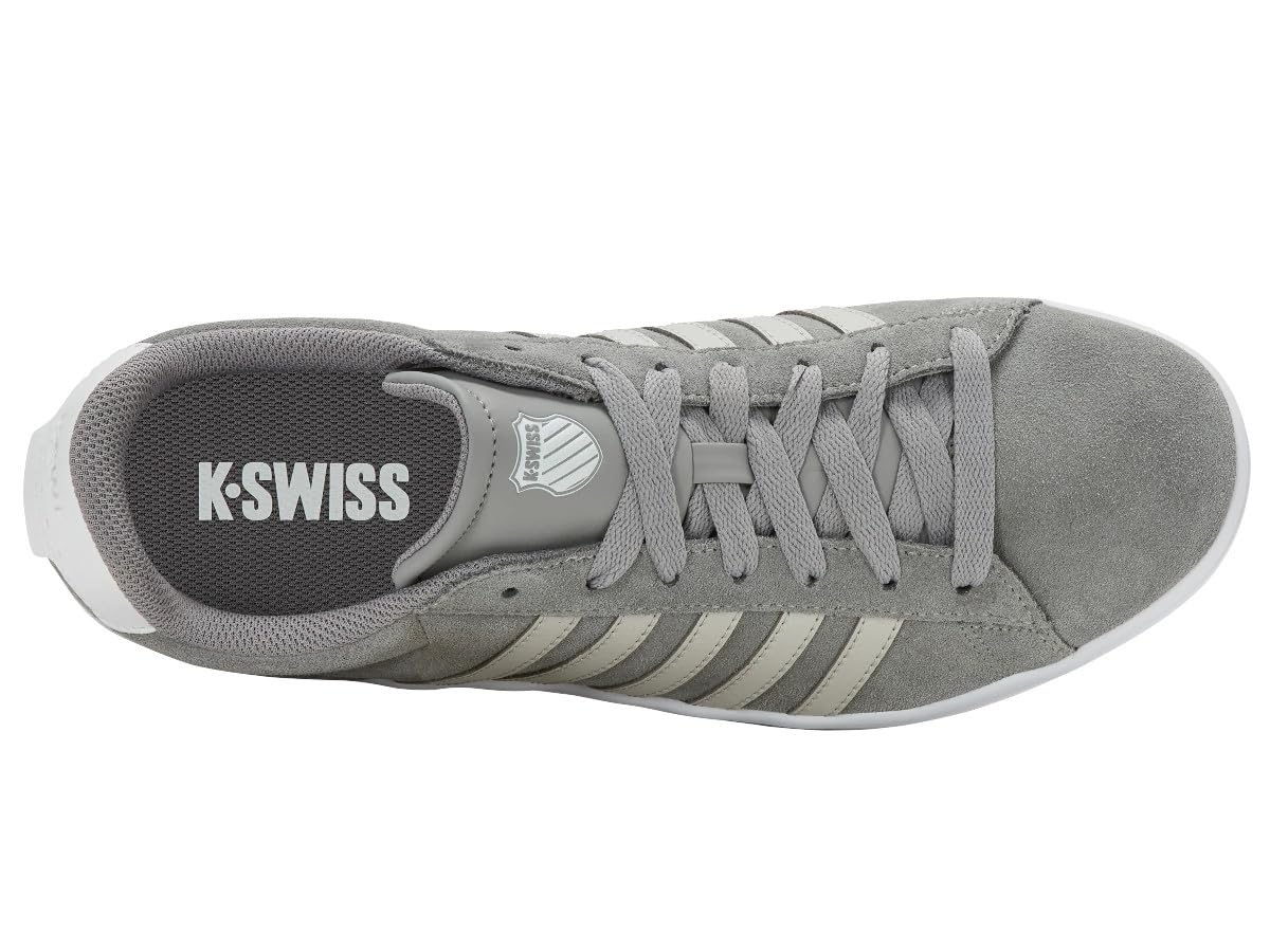 K-Swiss - K-Swiss Herrenschuhe Sneakers 09492-029-M COURT TIEBRK II SDE Grau - 09492-029-M - 42,5