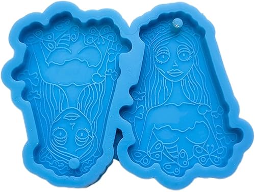 Miniatura 6 de Moldes de resina para pendientes, moldes para aretes, aretes de Halloween, molde de silicona, aretes hechos a mano, colgantes para gotas de oído,