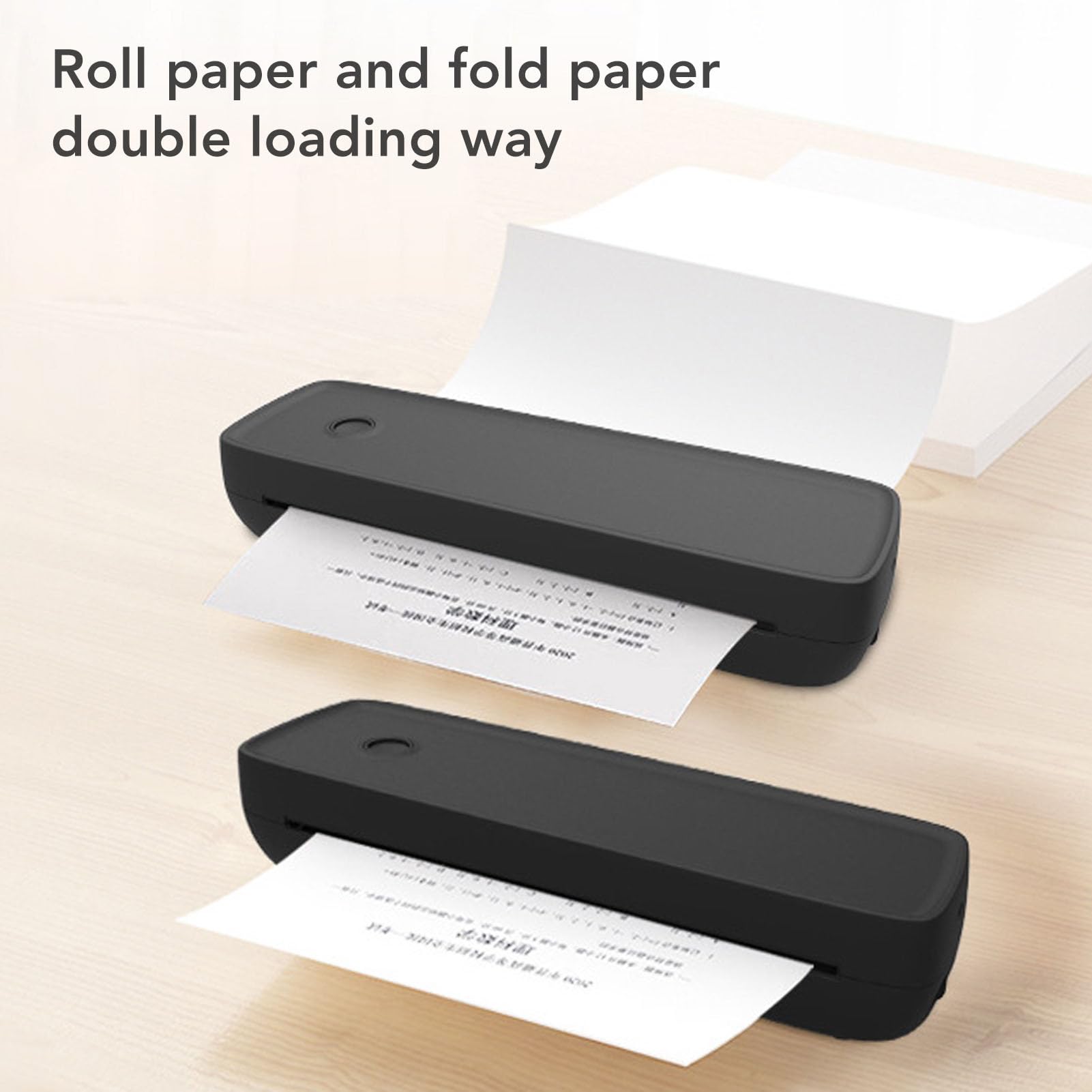 Jeffergarden Stampante Termica Bluetooth Stampante per Etichette E-commerce Macchina Stampa Senza Inchiostro per Uffici Case Viaggi All'aperto