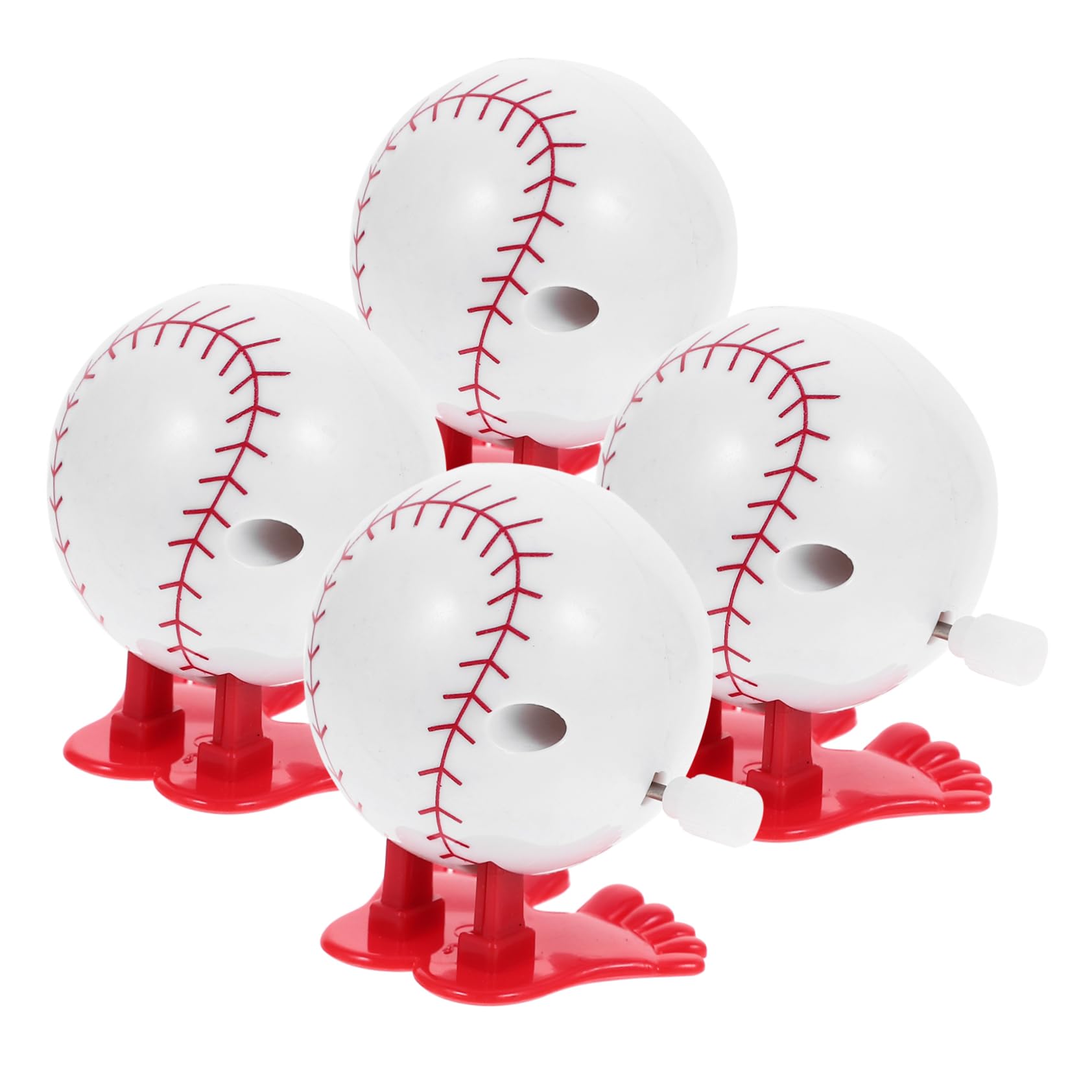 Kisangel Clockwork Bounce Baseball Wind up Ball Sports Ball Clockwork Toy No-Battery Toy Fun for Boys and Girls Adults