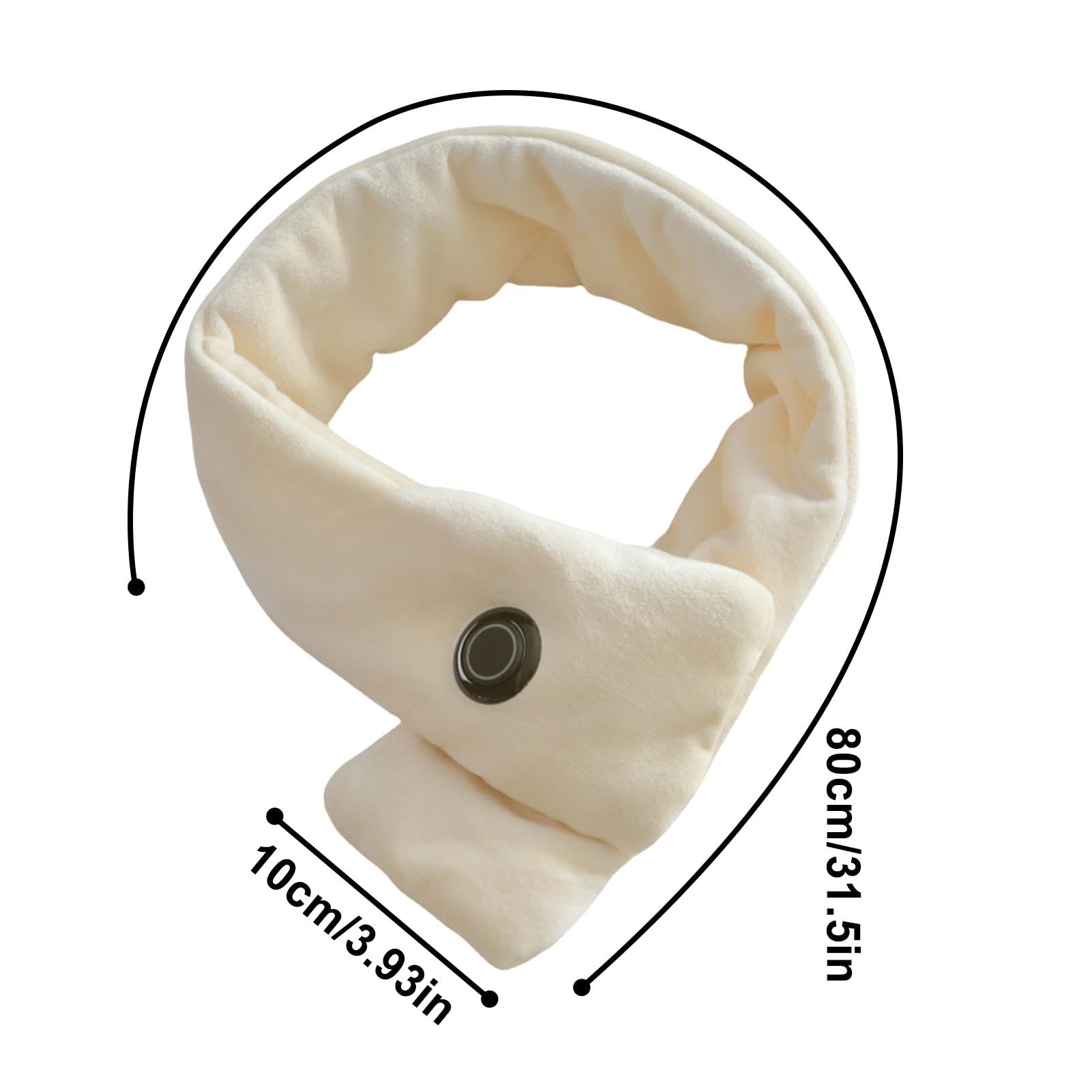 Sciarpa riscaldata ricaricabile, sciarpa riscaldata tramite USB, Scaldacollo con sciarpa riscaldante USB, Scaldacollo elettrico portatile riscaldato con 3 livelli di riscaldamento regolabili per la st