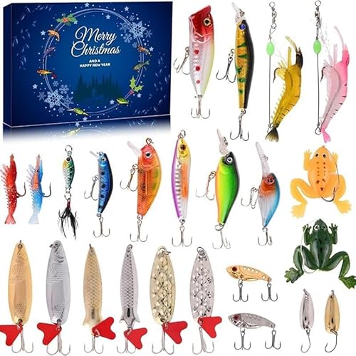 strAumptious Fishing �A�h�x���g�J�����_�[ 2025 �N���X�}�X �J�E���g�_�E�� 24�� �N���X�}�X �J�E���g�_�E�� �J�����_�[ �ނ� �^�b�N�� ���A�[ �N���X�}�X �M�t�g �j�� �{�[�C�t�����h �e�B�[�� �j�̎q ���t