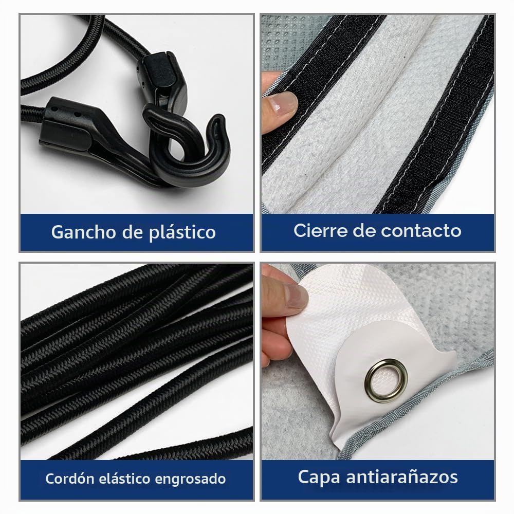 Cubierta completa para parabrisas de caravana y autocaravana, 600D Oxford, no tejida, impermeable, para Fiat Ducato, Peugeot, Boxer, Citroen Relay 2006+ Ram Promaster