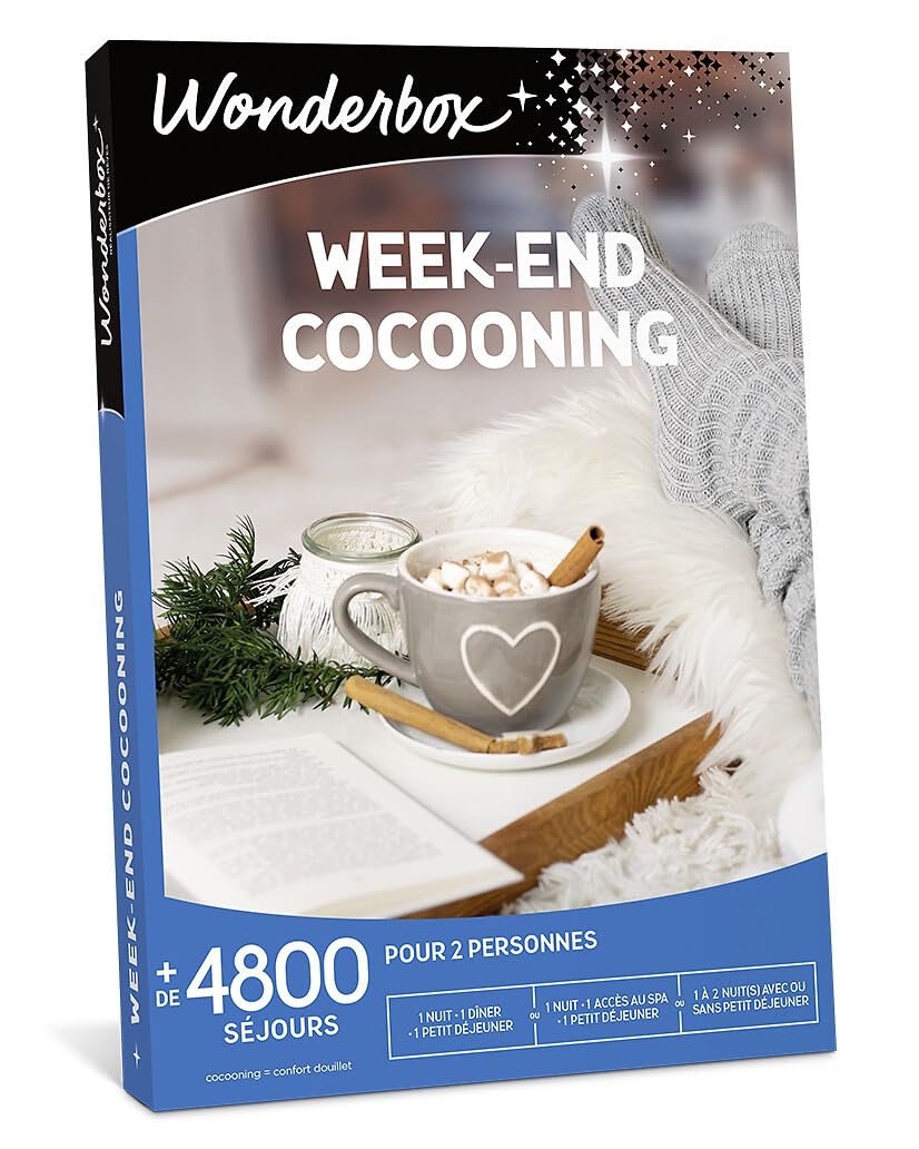 Wonderbox - Week-End Cocooning - Coffret Cadeau - Idée Cadeau Séjours